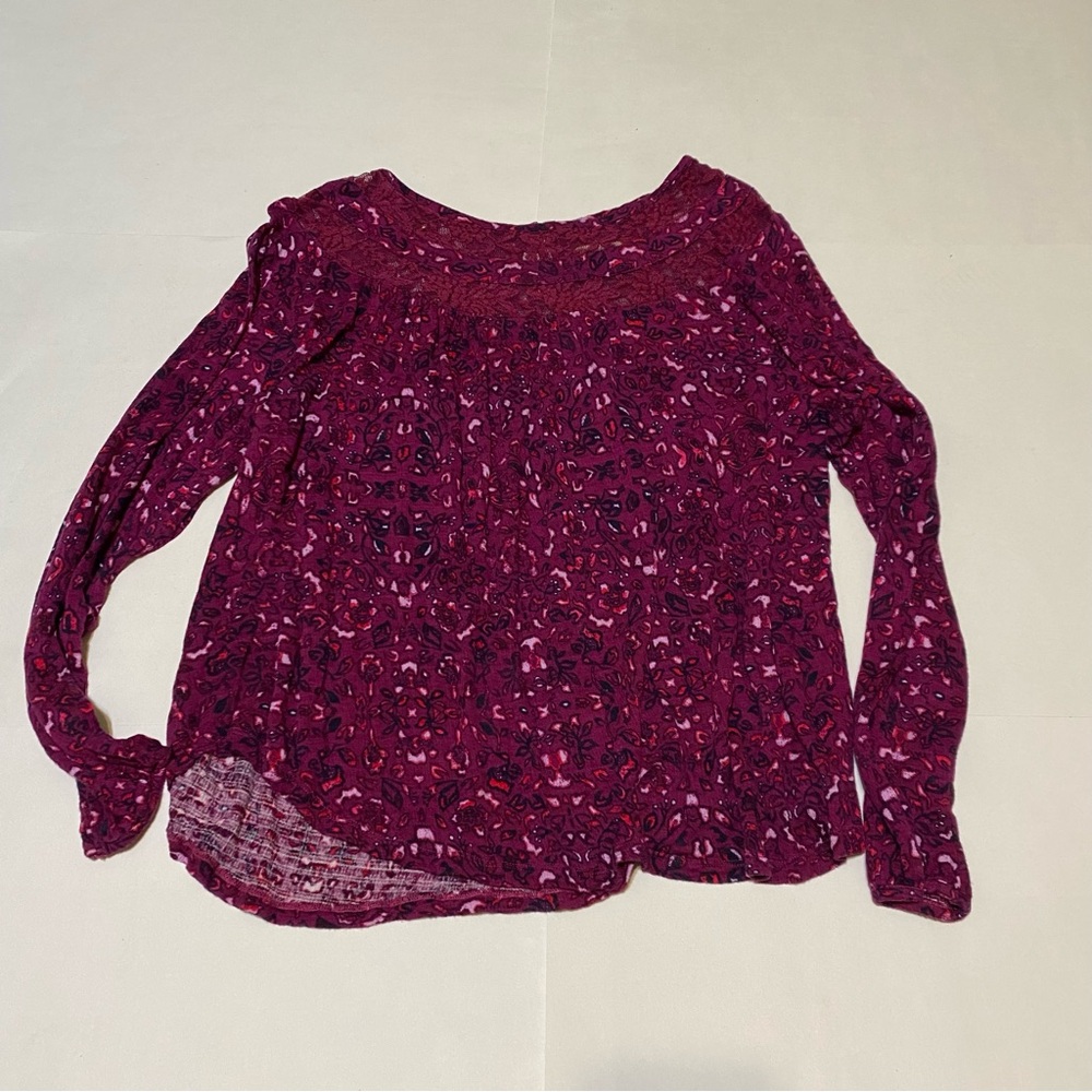 ⭐️ Burgundy Long Sleeve Blouse